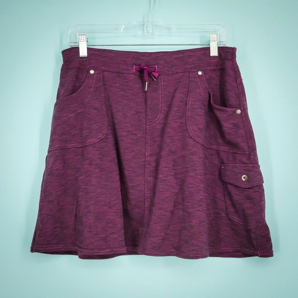 Kuhl Pants - Kuhl Size Medium M Heather Pink Mova Drawstring Pull On Cargo Pockets A Line Act